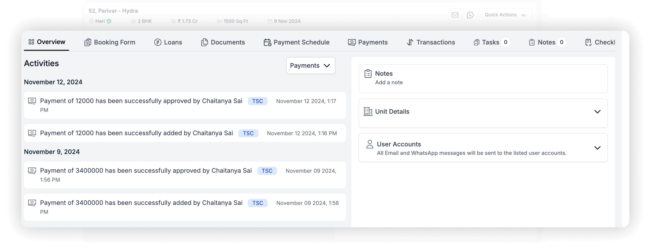 CRM Mobile App