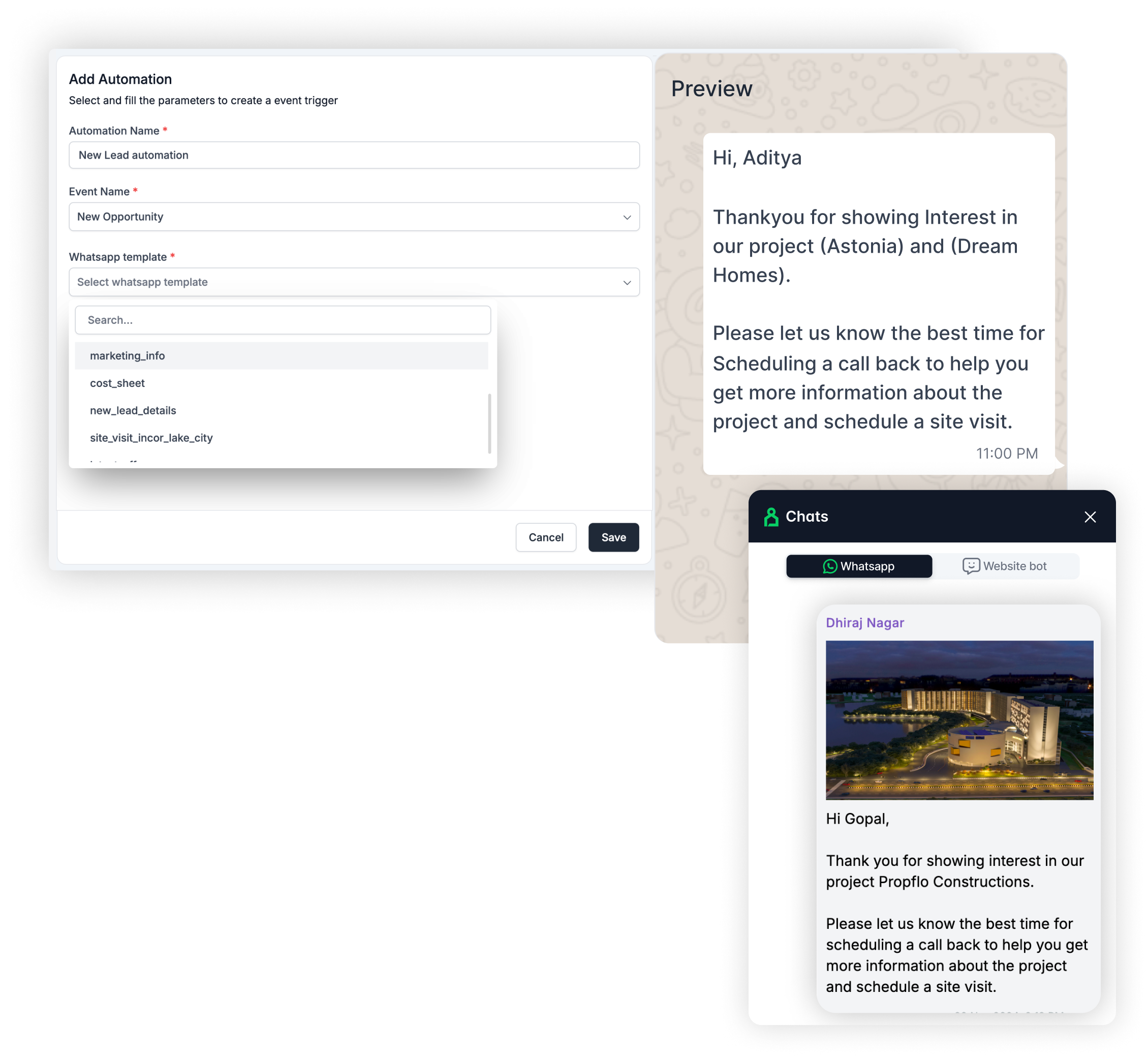 Customization Dashboard